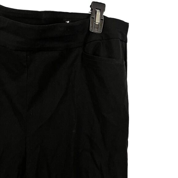 Chicos Womens Black Stretch Pull On Tapered Flat Front Pants Slacks sz 3R / 16 - Picture 6 of 15